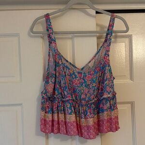 Plenty by Tracy Reese Vibrant Floral Camisole and Skirt Set